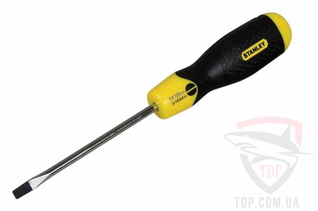 Отвертка плоская Stanley Cushion Grip 75 мм SL2.5 (0-64-923)