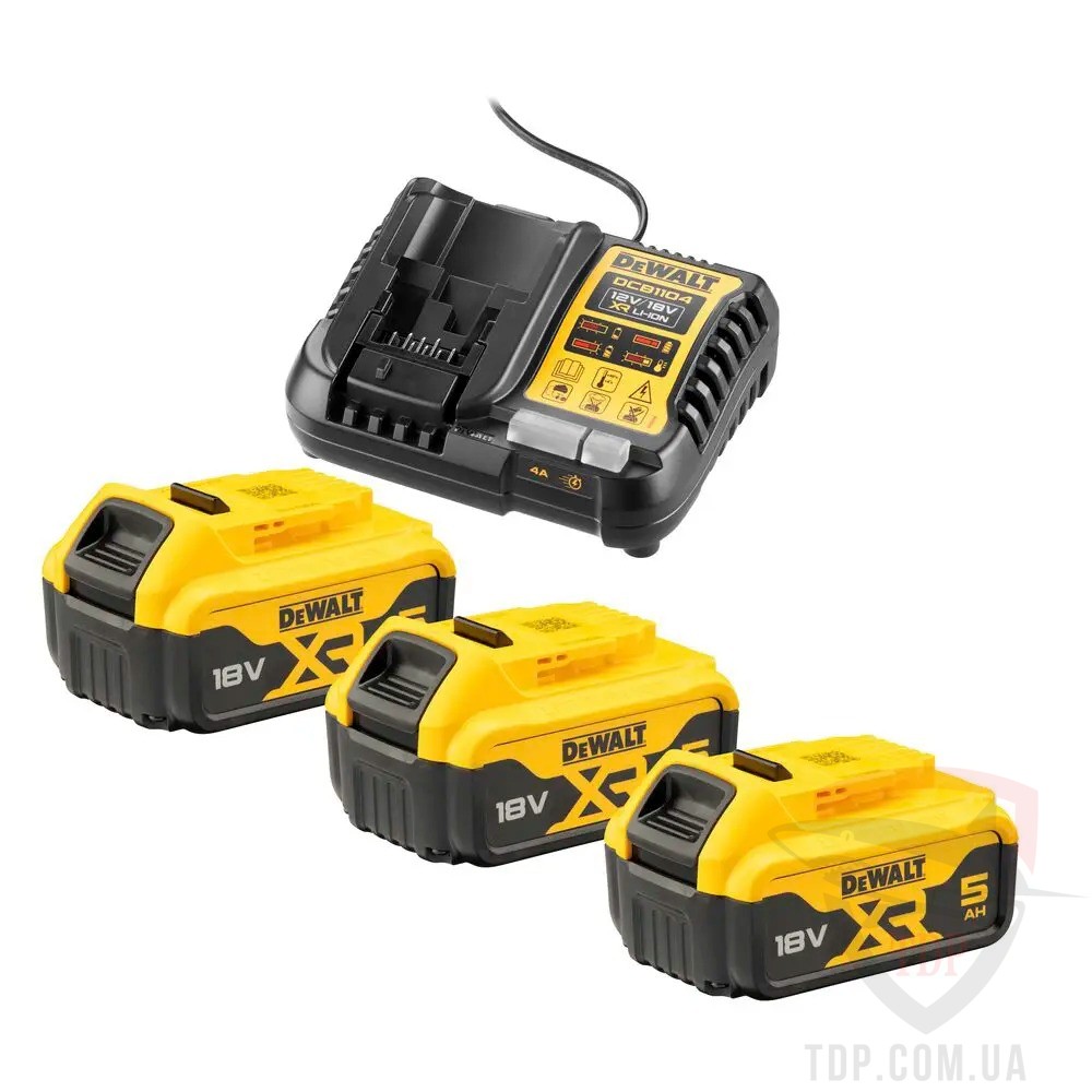Электроинструмент Зарядний пристрій DeWALT 18 В (DCB1104P3)
