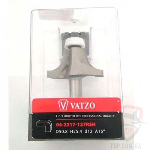 Оснастка Фреза кромочная фигурная Vatzo D50.8 d12 h25.4 R12.7