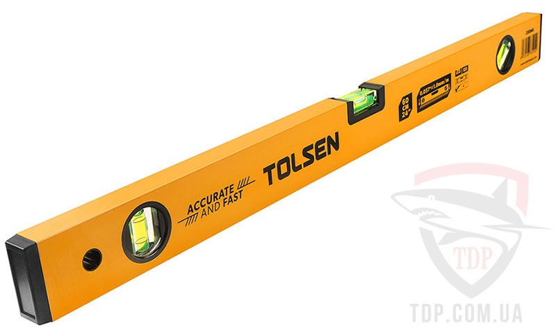 Уровень TOLSEN 80 см 3 капсулы алюминиевая рамка 1мм (T35067)