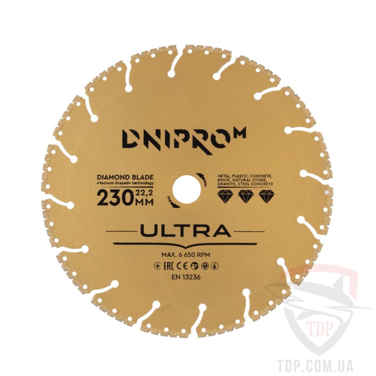 Алмазные диски Алмазный диск Dnipro-M Ultra 230х22.2 мм
