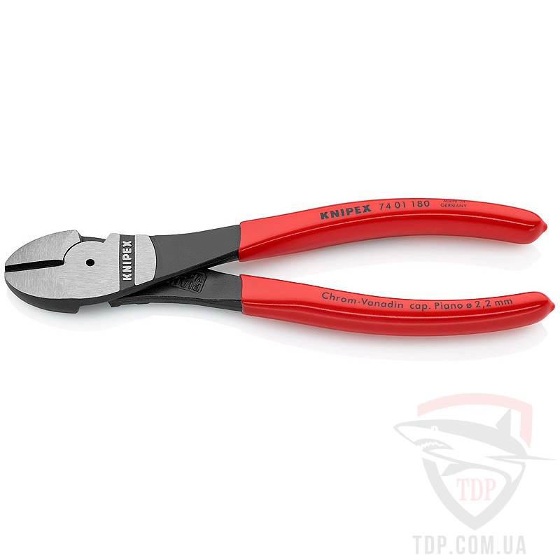 Ручной инструмент Кусачки боковые Knipex особой мощности 180 мм (74 01 180)