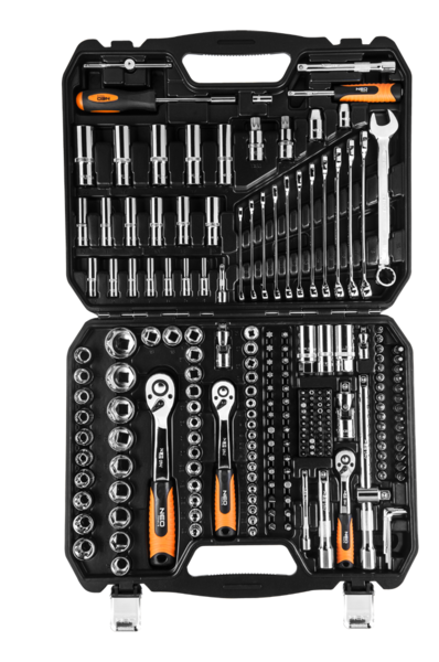 Набор торцевых головок NEO 1/4" 1/2" 3/8" 219 шт (08-671)