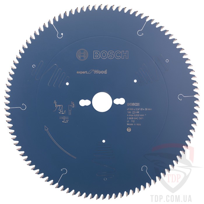 Оснастка Пильний диск по дереву Bosch 300x30x100z K2.5/1.8 Expert for Wood