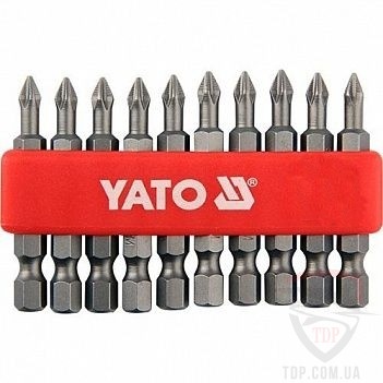Биты и адаптеры Біта YATO PH2x50 мм 10 шт (YT-0478)