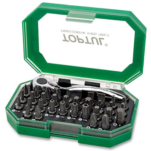 Биты и адаптеры Набор бит 1/4"  35ед.  TOPTUL GACW3503
