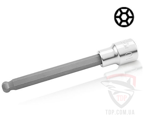 Головка с битой HEX 10х140 мм 1/2" TOPTUL (BCSA1610)