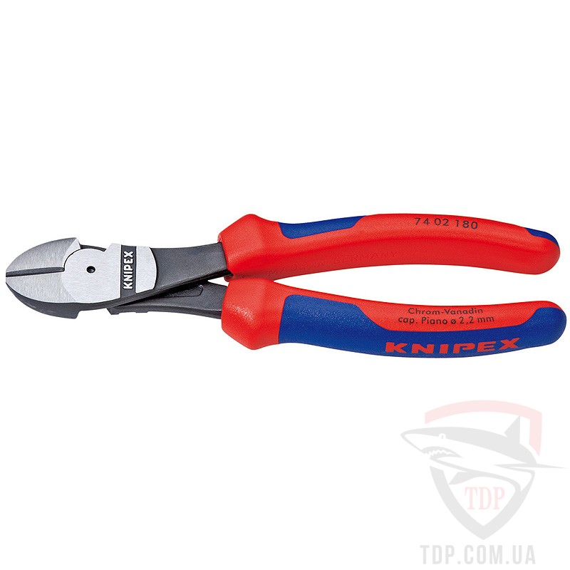 Ручной инструмент Кусачки боковые Knipex особой мощности 180 мм (74 02 180)