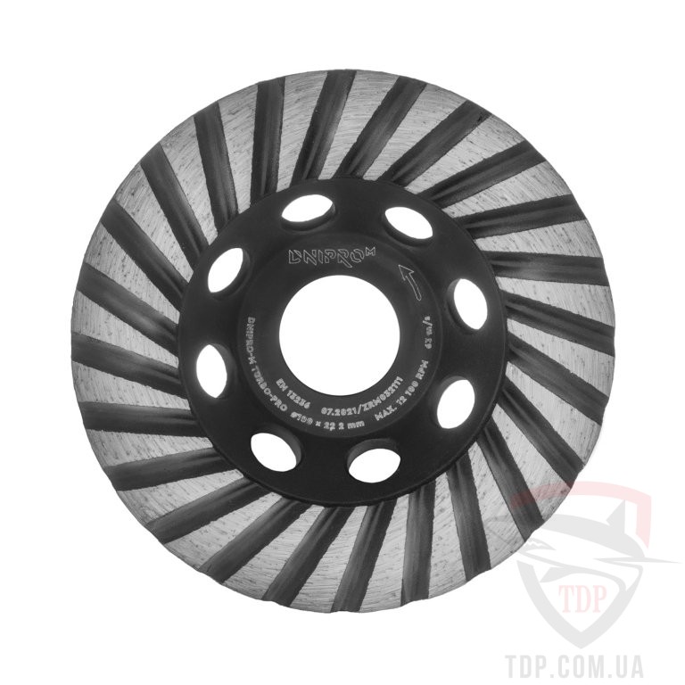 Фреза алмазная по бетону Dnipro-M Turbo-Pro 100x22.2 мм (20957000)