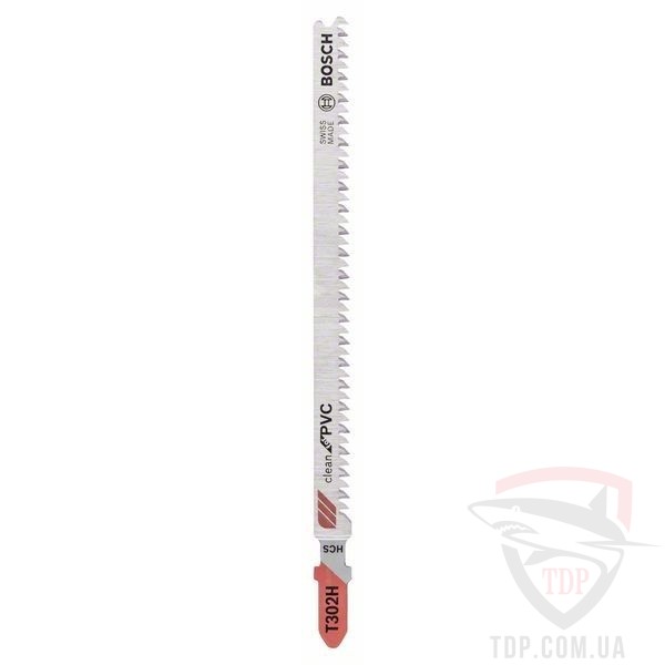 Оснастка Набір пилочок для лобзика Bosch Clean for PVC T302H 5шт (2608667448)