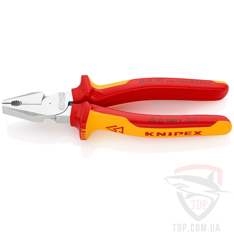Ручной инструмент Плоскогубцы комбинированные Knipex особой мощности (02 06 180)