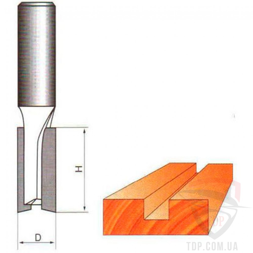 Фреза пазовая прямая Vatzo D18 d12 L50 (04-1003-185)