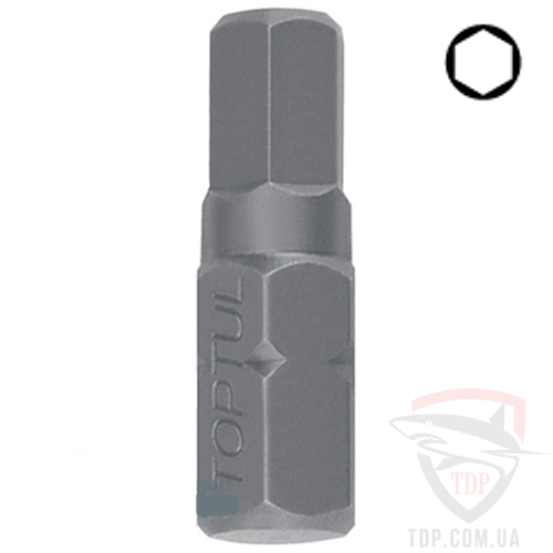 Биты и адаптеры Бита HEX 6х30х10 мм TOPTUL (FSDA1206)