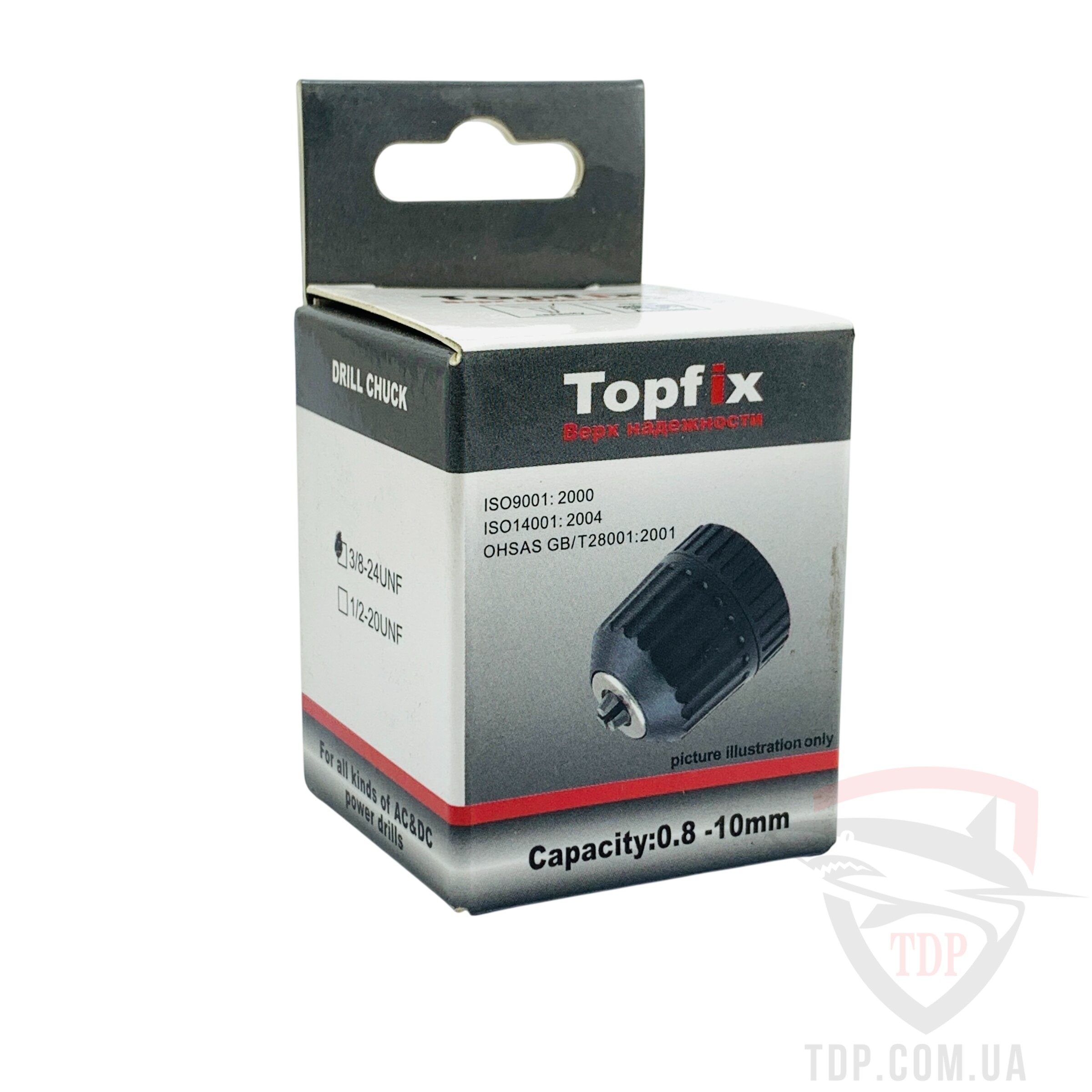 Патрон швидкозатискний TopFix 0.8-10 мм 3/8-24UNF - Фото №3