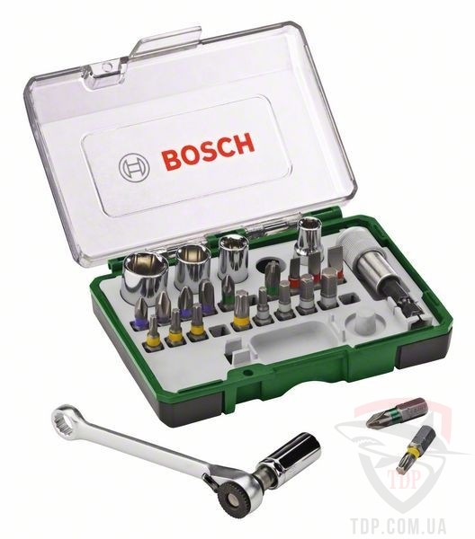 Биты и адаптеры Набір біт і торцевих головок Bosch PROMOLINE з трещіткою (2607017160)