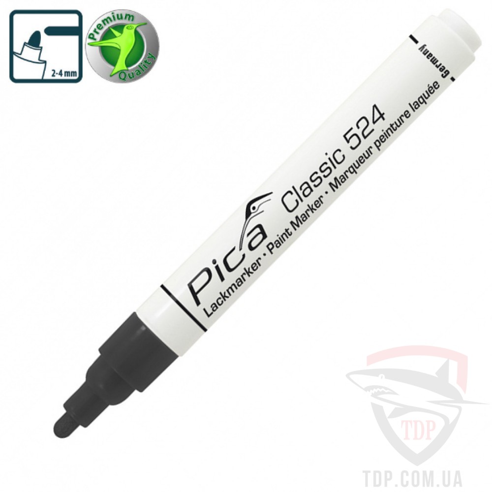 Оснастка Рідкий промисловий маркер Pica Classic Industry Paint Marker чорний (524/46)