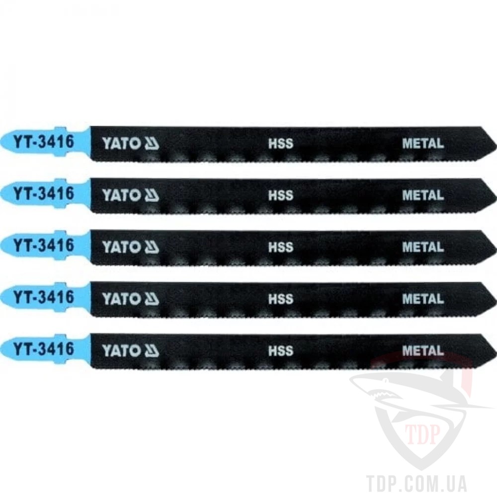 Пилки для лобзика YATO по металу 21TPI 130 мм 5 шт (YT-3416)