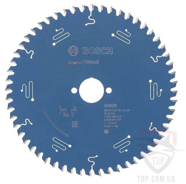 Оснастка Пильний диск по дереву Bosch 210x30x56z K2.4/1.8 Expert for Wood