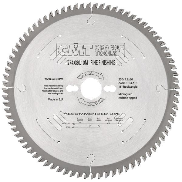 Оснастка Пильный диск по дереву СMT 250x30x80 (283.080.10M)