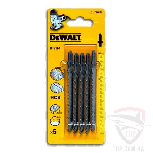 Оснастка Пилочки для лобзиків DeWALT по деревині 100мм T101D (DT2164)