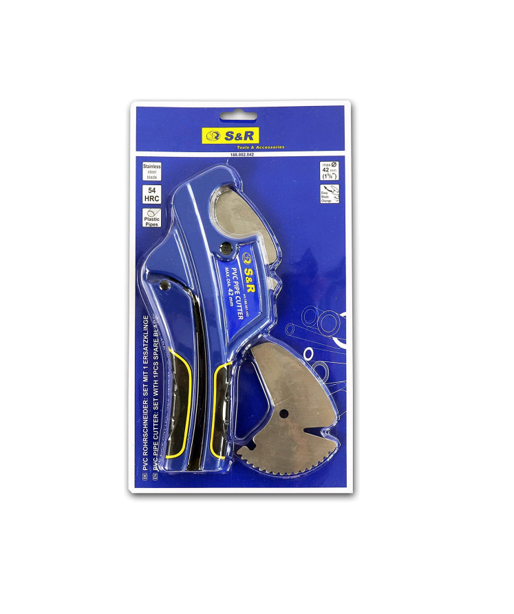 Ручной инструмент Труборез ручной S&R PVC PIPE CUTTER 42 мм (188001042)