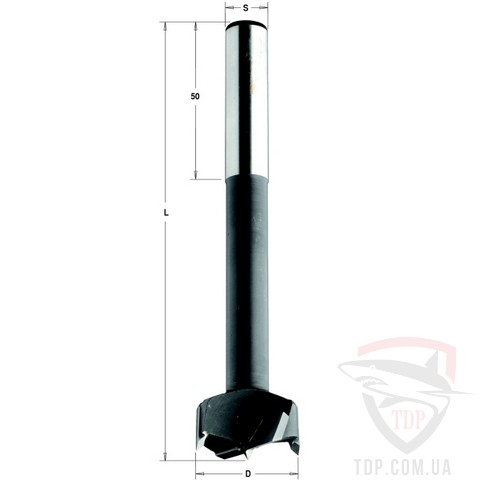 Сверло чашечное с цилиндрическим хвостовиком CMT D50 L130 d16 (514.500.11)