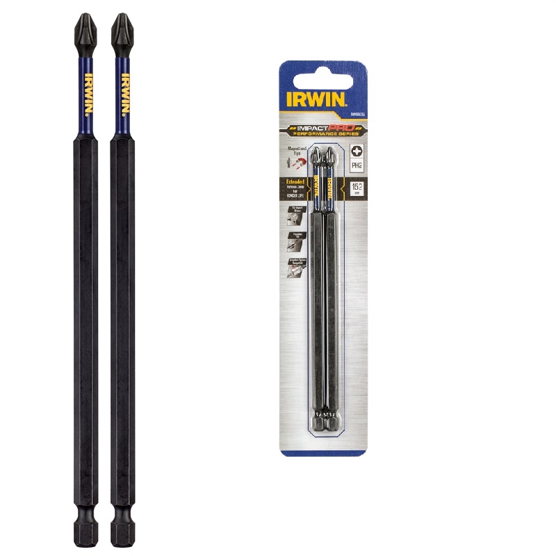 Биты и адаптеры Бита IRWIN IMPACT PRO PERF 152мм PH2 2шт (IW6061315)
