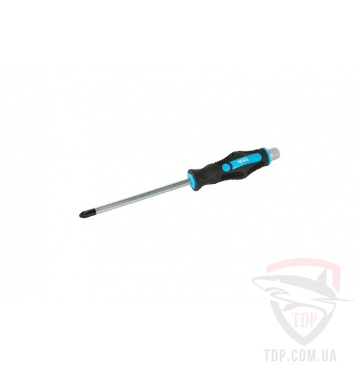 Ручной инструмент Викрутка ударна хрестова магнітна MasterTool EXTERNAL HEX PH3x150 мм (49-6315)