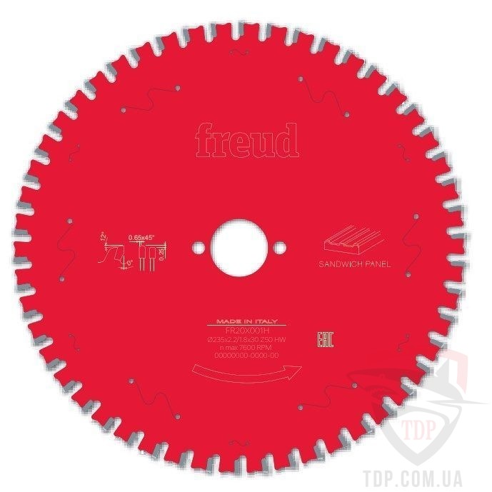 Пильные диски Універсальний пильний диск Freud Multimaterial 300x30x80z (FR28M001M)