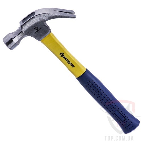 Ручной инструмент Молоток столярный 450 г, ручка из фибергласса STANDART (CHF0450)  