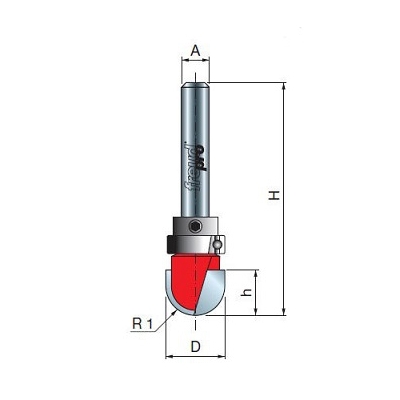 Фреза Freud D19 l11.1 L59.5 пазовая галтельная