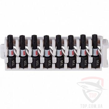 Биты и адаптеры Біти Bosch Impact Control T25 25 мм 8шт (2608522381)