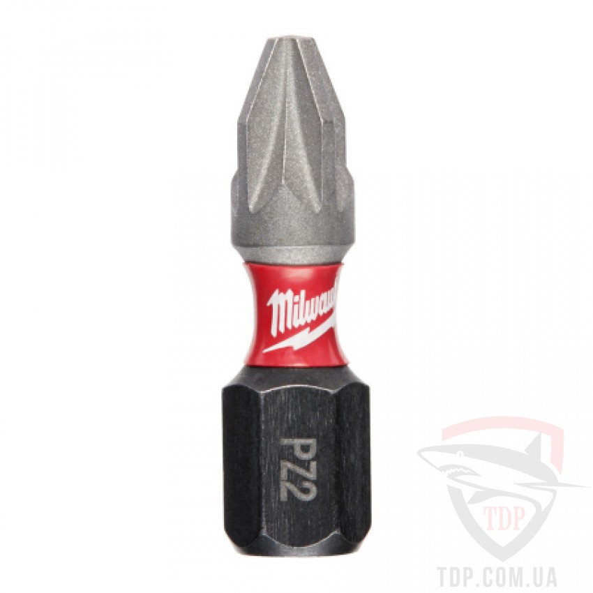 Биты и адаптеры Бита Milwaukee Shockwave PZ2 25мм 25 шт (4932430864)