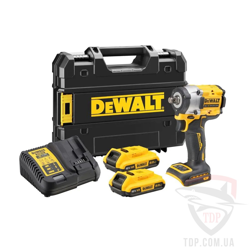 Электроинструмент Гайковерт ударний DeWALT XR Li-Ion 18В 2Аг (DCF921D2T)