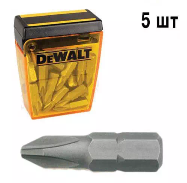 Биты и адаптеры Набор бит DeWALT Ph3 25 мм 5 шт (DT7995)