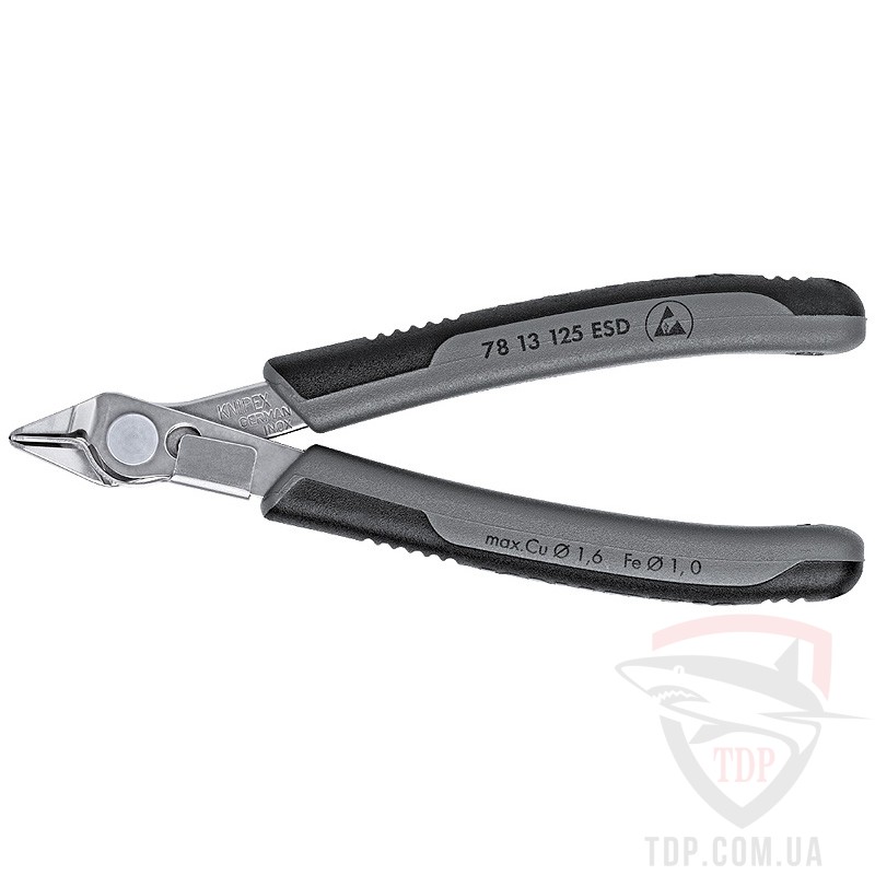 Ручной инструмент Кусачки Knipex для электроники 125 мм (78 13 125 ESD)