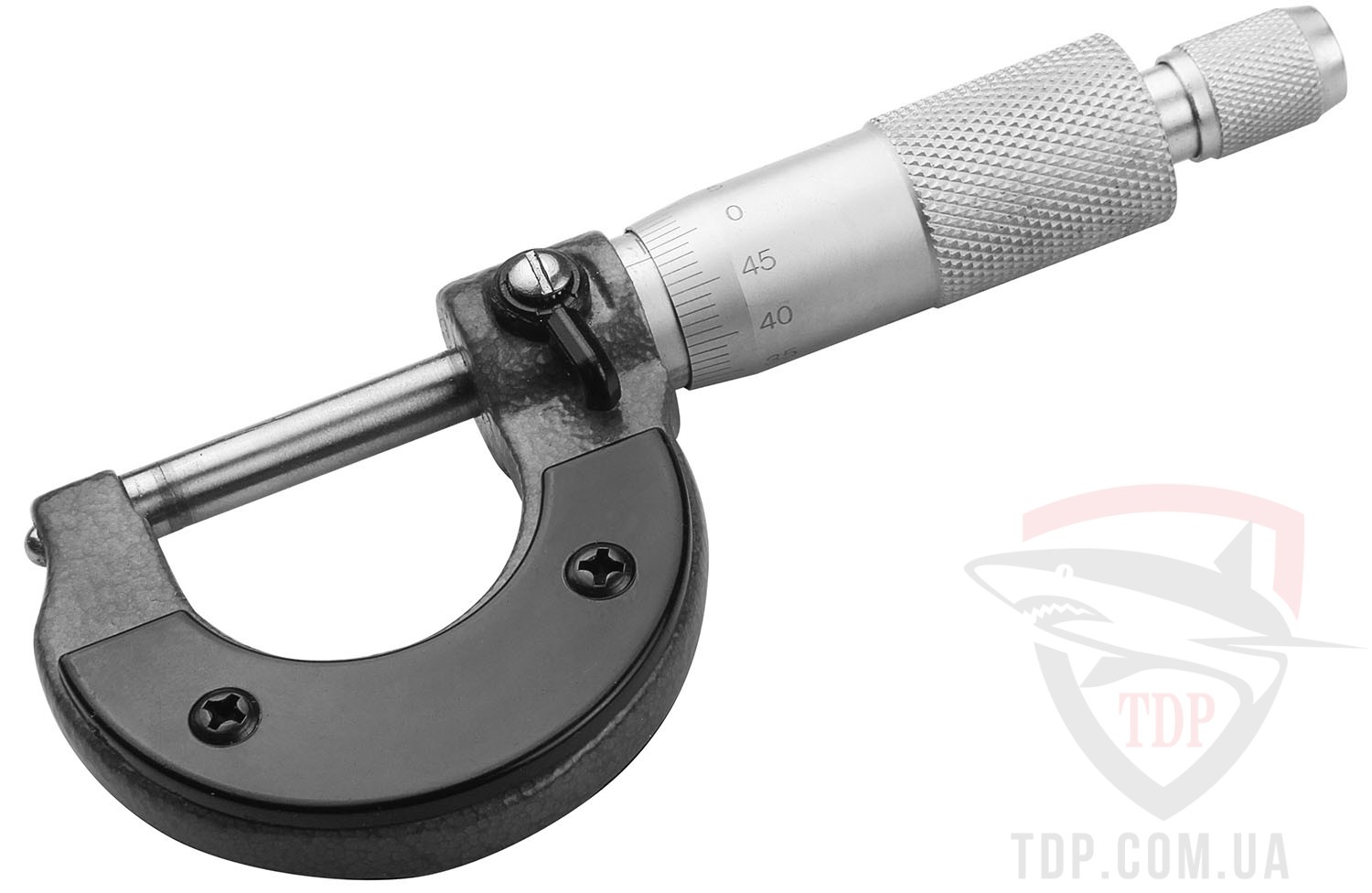 Микрометр 0-25 мм, точность 0.01 мм TOLSEN (T35055)
