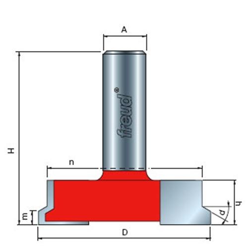 Концевые фрезы Фреза Freud D50.5 l13 L51 пазовая конструкционная