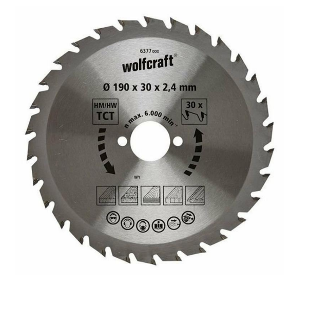 Оснастка Пильный диск по дереву Wolfcraft 216x30x48z (6546000)