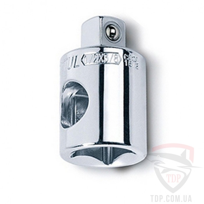 Переходник TOPTUL 1/2"х3/8" с отверстием