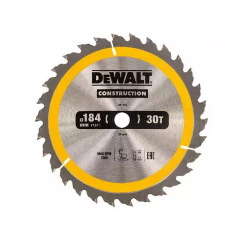 Оснастка Диск пильный DeWALT СONSTRUCTION 184x16x30z (DT1940)