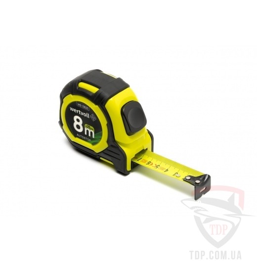 Рулетка Wertvoll Autostop 8м x 25мм (MS-0825)