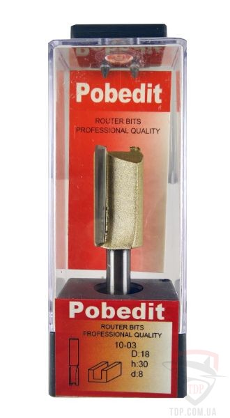 Оснастка Фреза пазова пряма Pobedit D18 d8 L65 h30