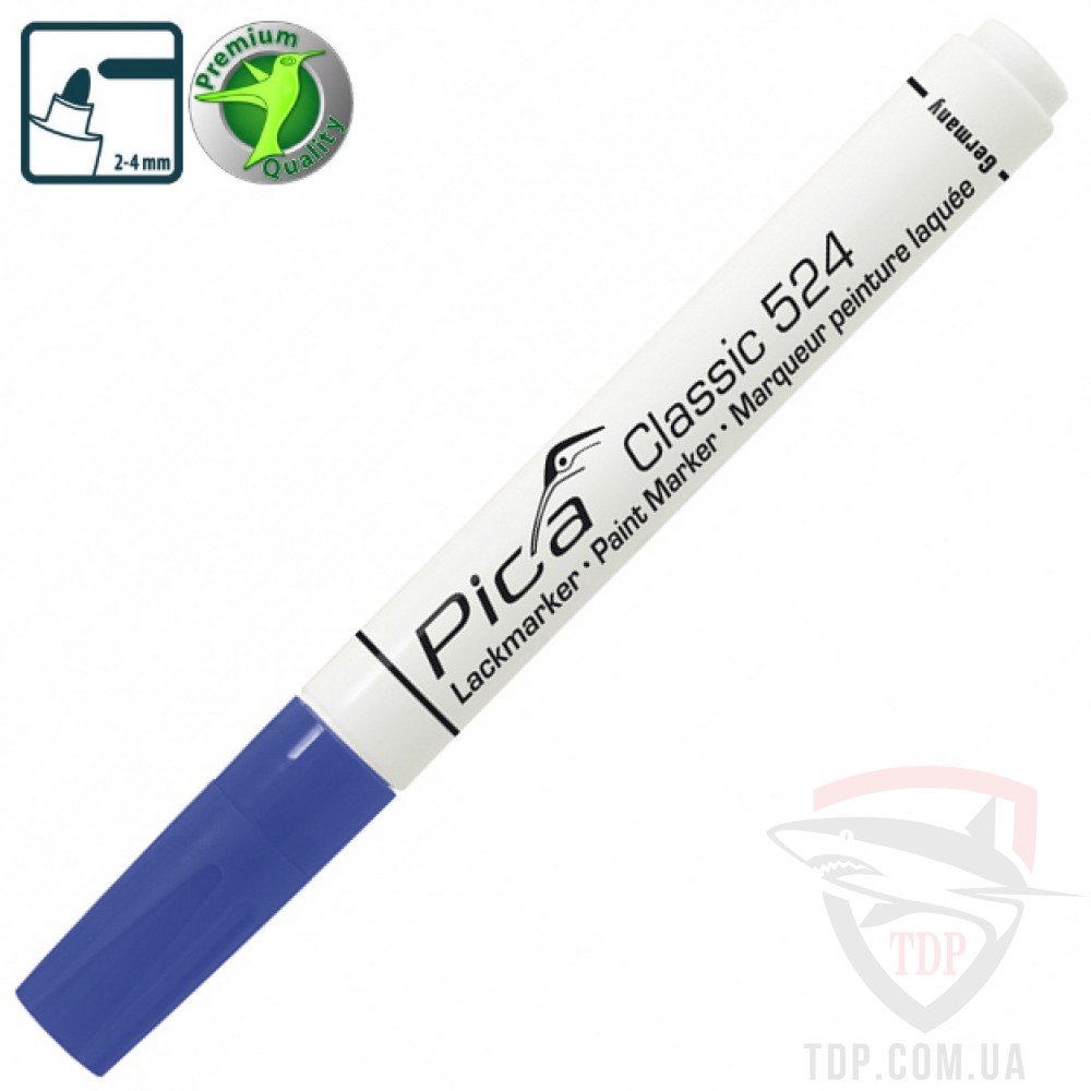 Оснастка Рідкий промисловий маркер Pica Classic Industry Paint Marker синій (524/41)