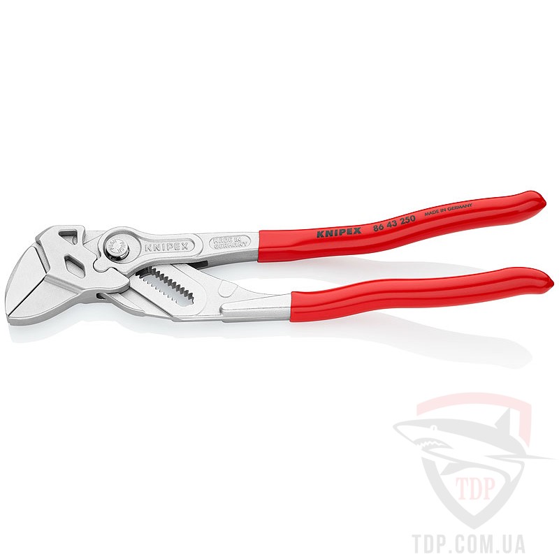 Ручной инструмент Клещи переставные Knipex с выгнутыми ручками (86 43 250)
