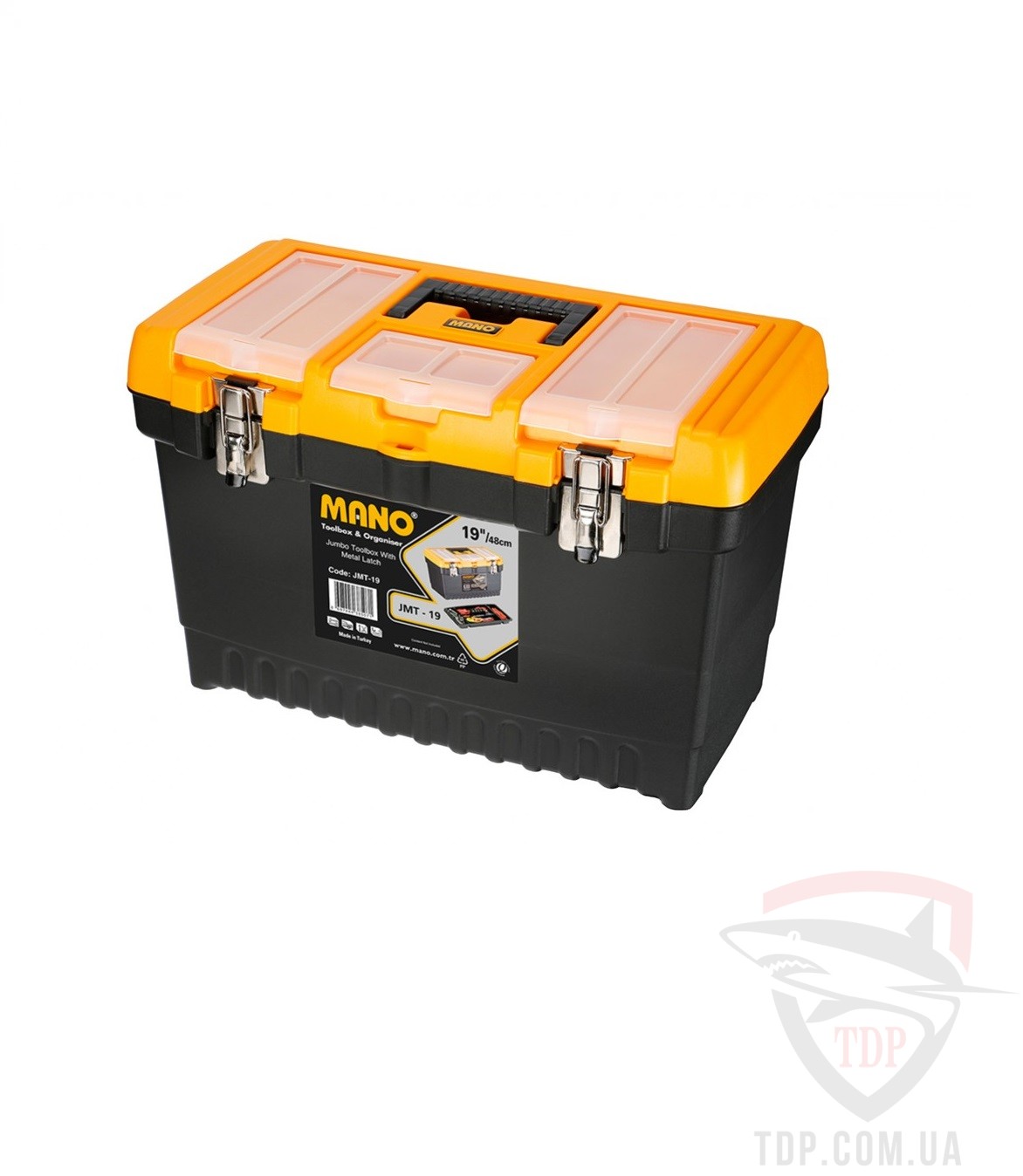 Ручной инструмент Ящик для інструментів Mano Jumbo Professional Toolbox 486x267x320 мм (JPT-19)