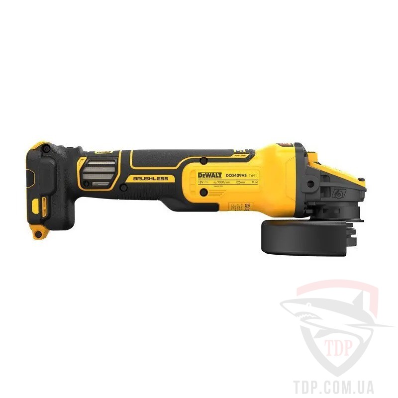 Шліфмашина кутова акумуляторна DeWALT 18 B XR Li-lon (DCG409VSNT) - Фото №6