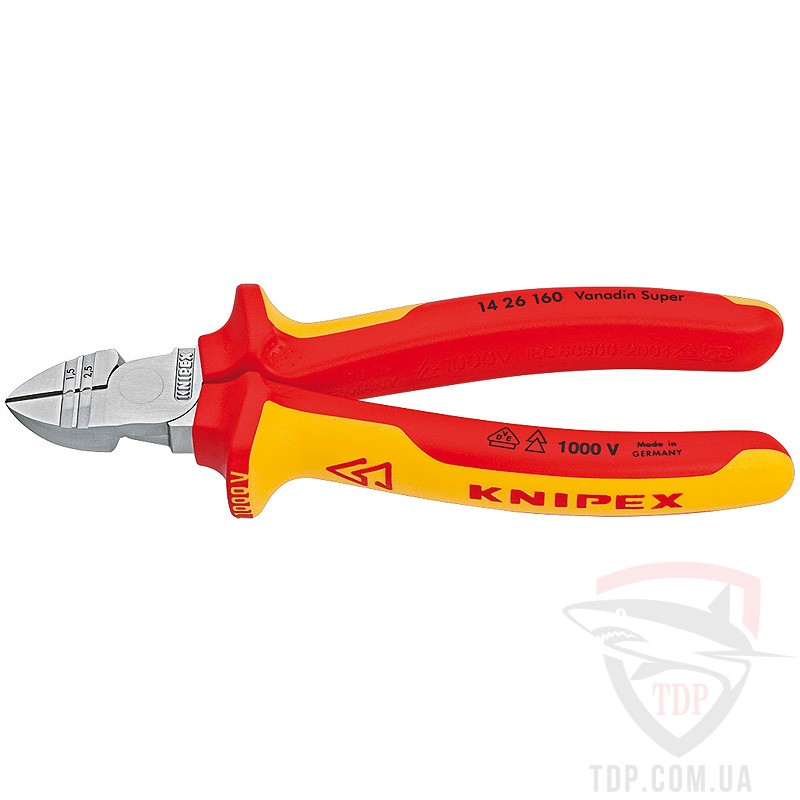 Ручной инструмент Бокорезы KNIPEX для снятия изоляции 160 мм (14 26 160)