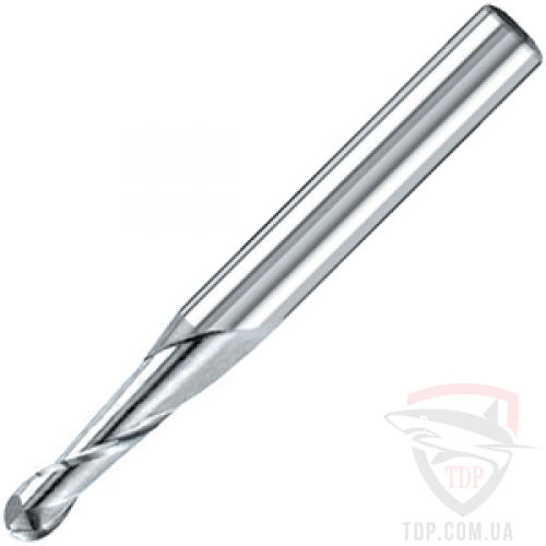 Оснастка Фреза конусная спиральная D1 d4 h14 L40 R0.5