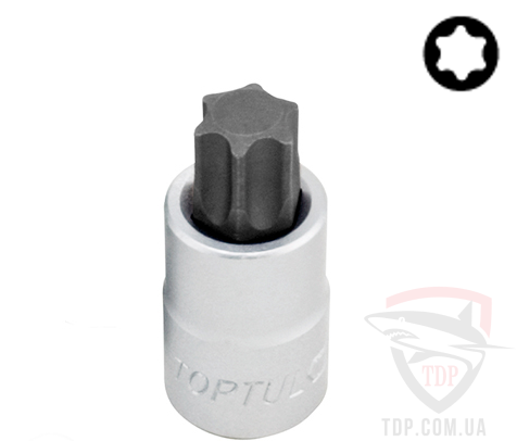 Биты и адаптеры Головка с битой TORX T70*55 мм 1/2" TOPTUL (BCFA1670)
